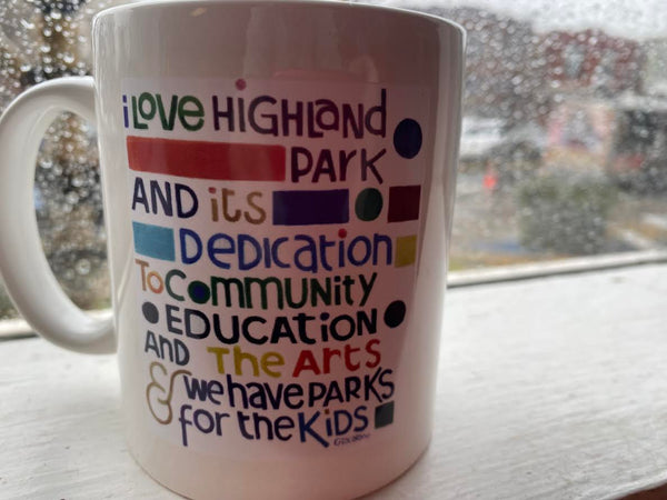 Bill Giacalone "I Love Highland Park" mug