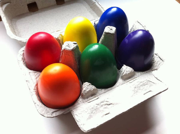 Soy & Beeswax Egg Crayons in Carton