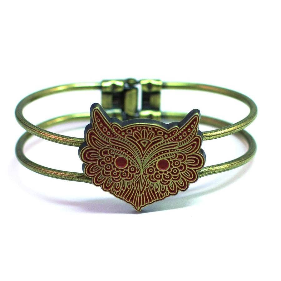 Owl Cuff Bracelet