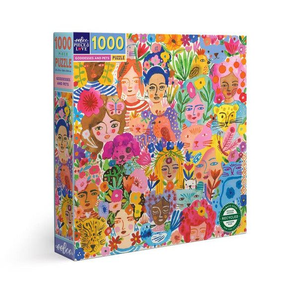 Goddesses & Pets 1000 piece puzzle