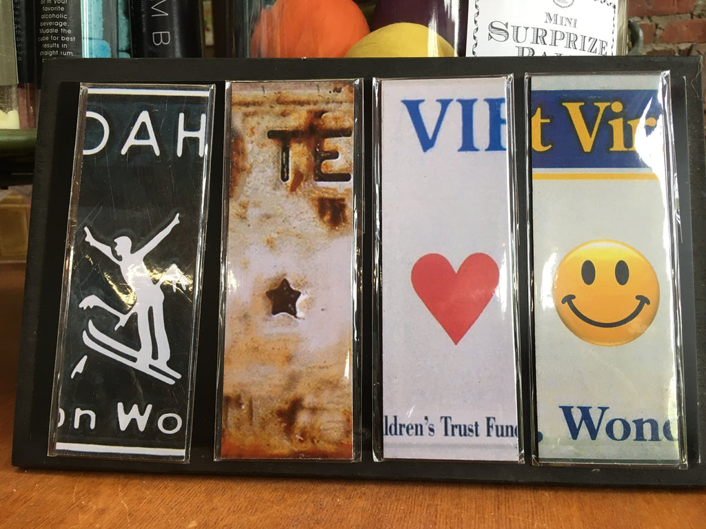 License Plate Art Magnets Symbols