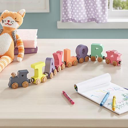 Name Train Letters - Pastels - Through the Moongate and Over the Moon Toys