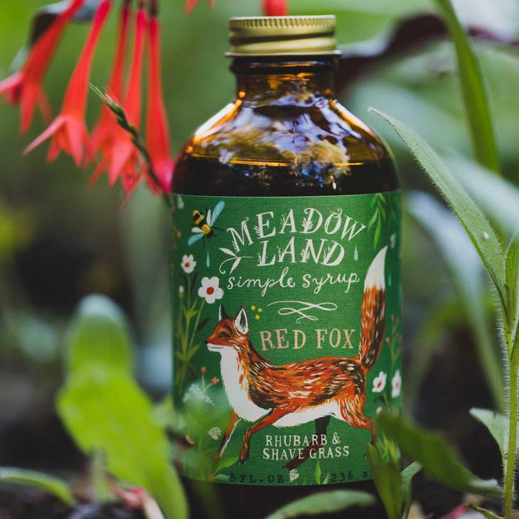 Meadowland Syrup: Red Fox Rhubarb & Shave Grass