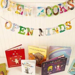 Upcycled Board Book Garlands