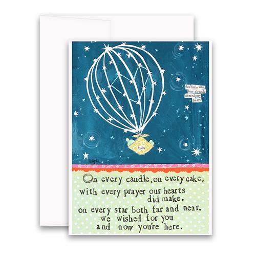 Curly Girl New Baby Cards
