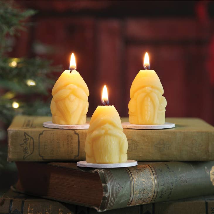 Beeswax Gnome Candles