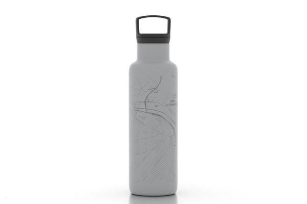 New Brunswick, NJ Map Hydration Bottle