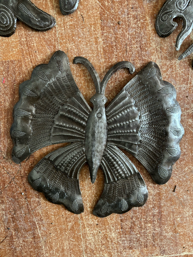 Butterfly metal art