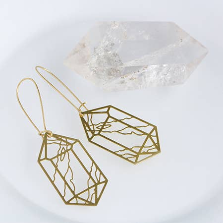 Crystal Double Point Earrings