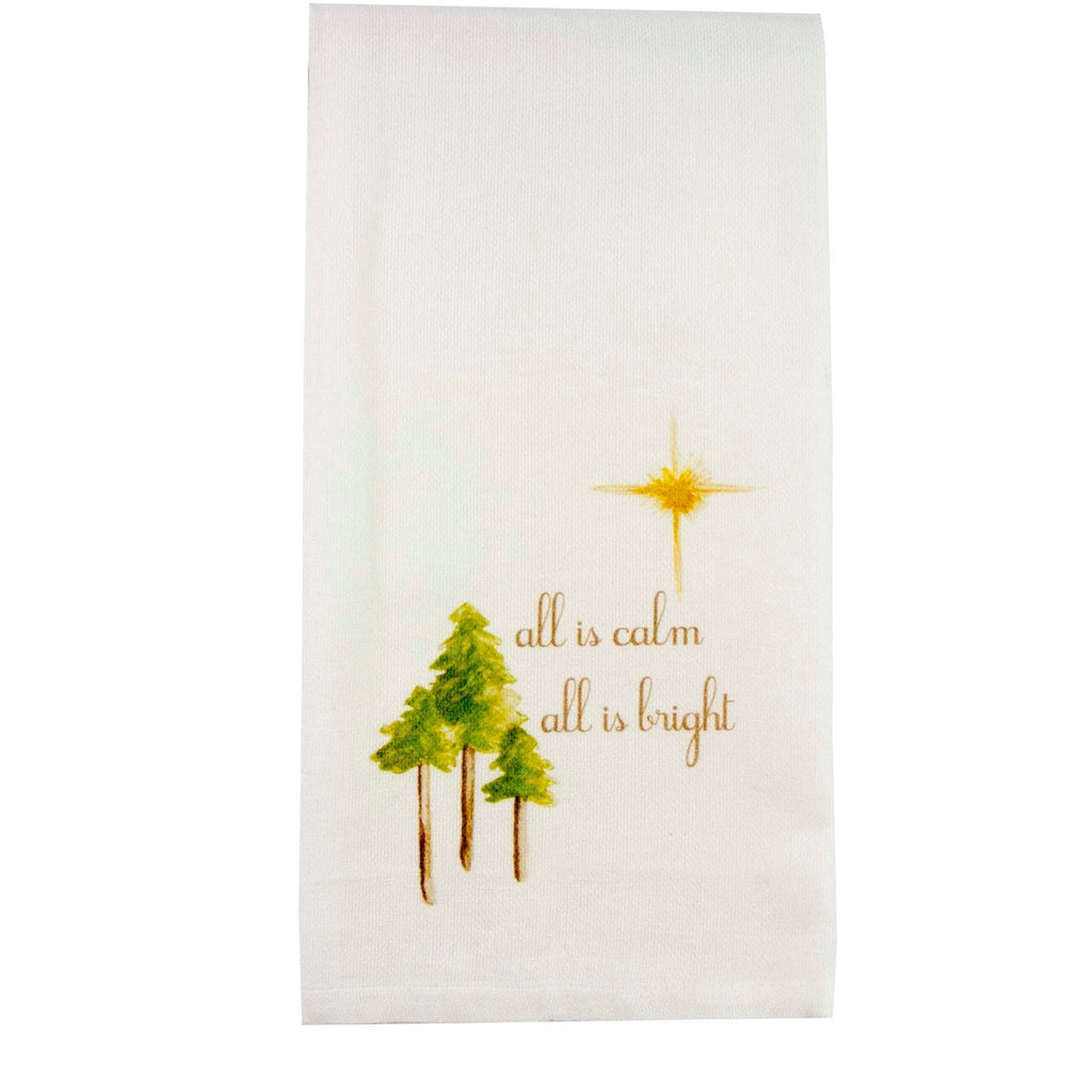 Winter Holiday Dish Towel – Through the Moongate and Over the Moon Toys