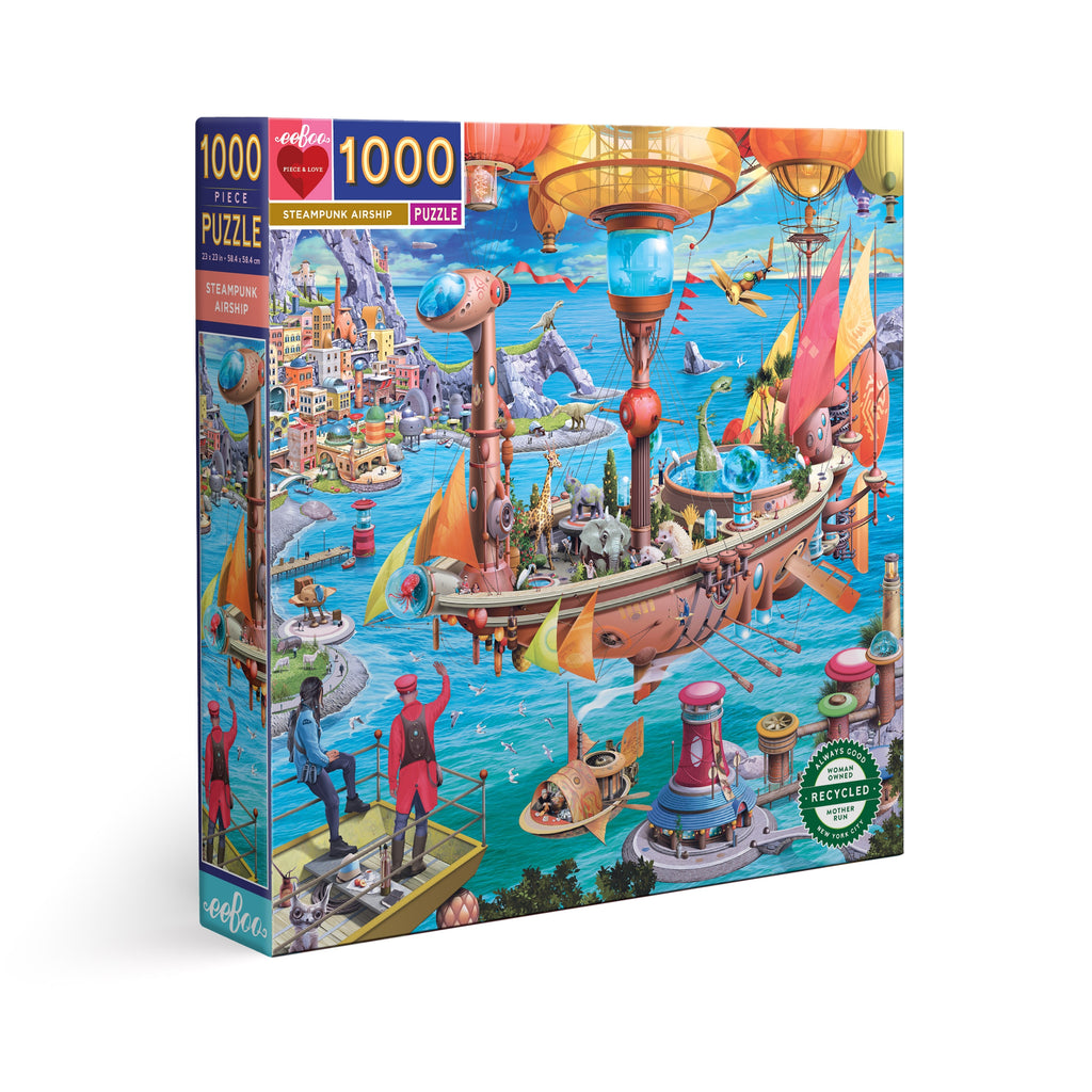 Steampunk Airship 1000 piece puzzle