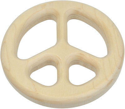 Natural Wood Teether - Through the Moongate and Over the Moon Toys