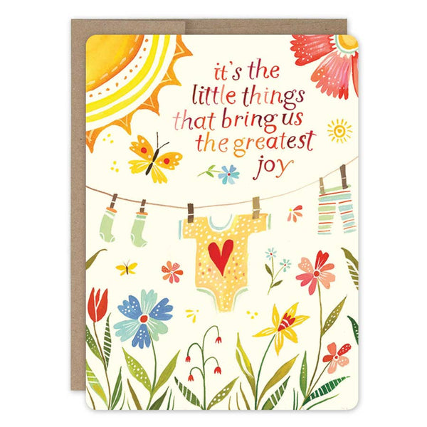 Clothesline New Baby Card