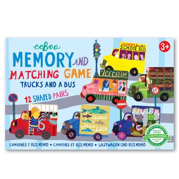 Trucks and a Bus Memory & Matching Game