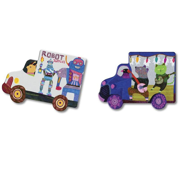 Trucks and a Bus Memory & Matching Game