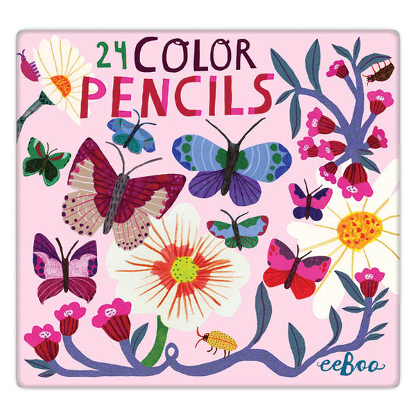24 Colored Pencils in tin case