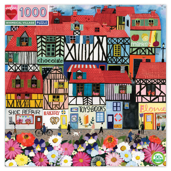 Whimsical Village 1000 piece puzzle