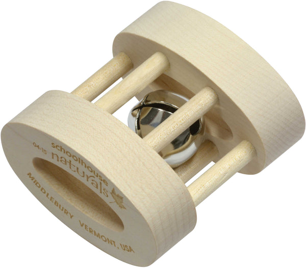 Natural Wooden Rattle - Through the Moongate and Over the Moon Toys