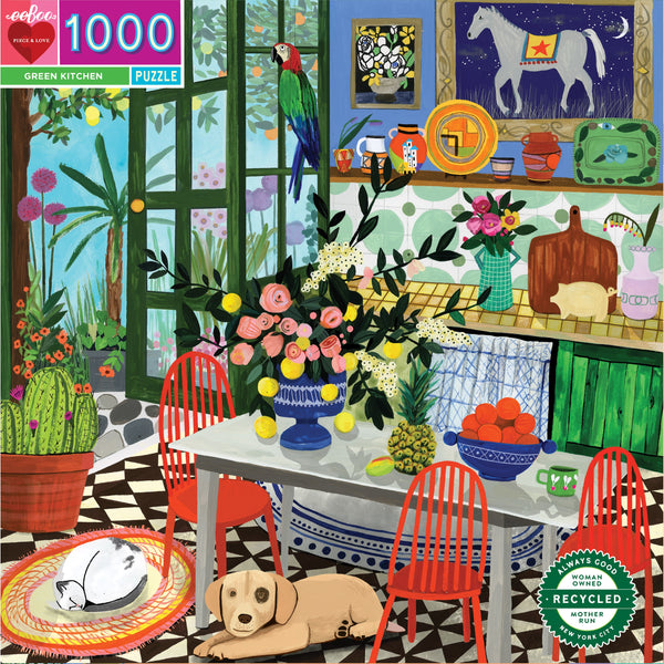 Green Kitchen 1000 piece puzzle