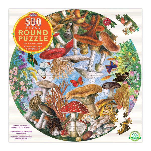 Mushrooms & Butterflies 500 piece puzzle