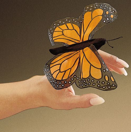 Monarch Butterfly Finger Puppet - Through the Moongate and Over the Moon Toys