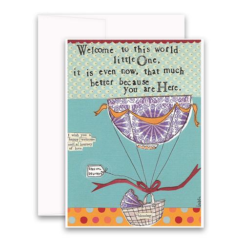 Curly Girl New Baby Cards