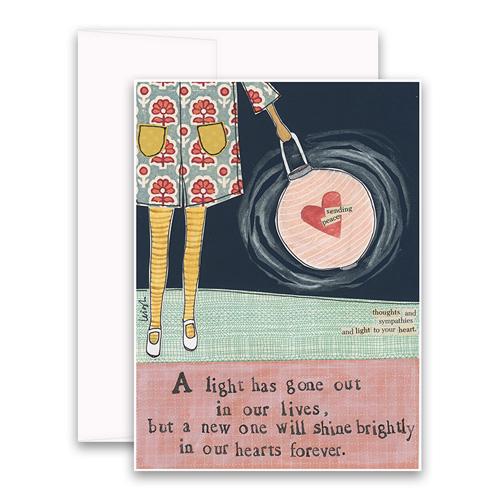 Curly Girl Sympathy Cards