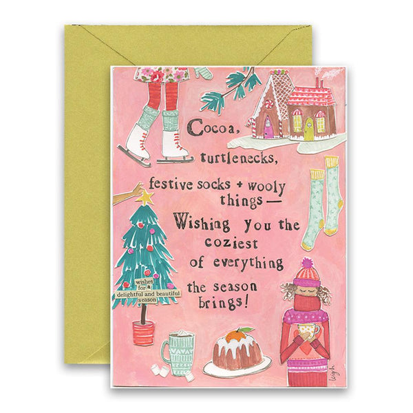 Curly Girl Holiday Greeting Cards